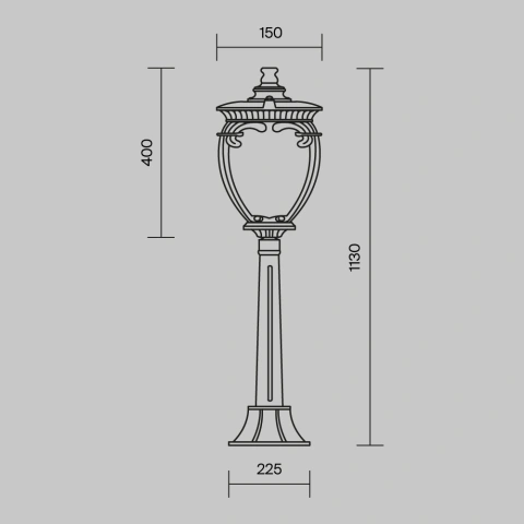 Stalp de Iluminat Exterior O414FL-01BZ1_4