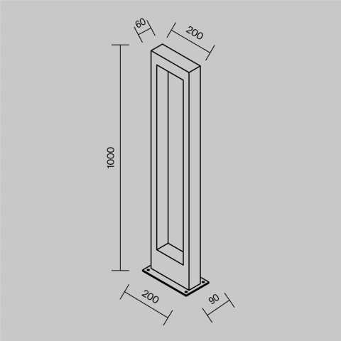 Stalp de Iluminat Exterior O425FL-L10GF_4