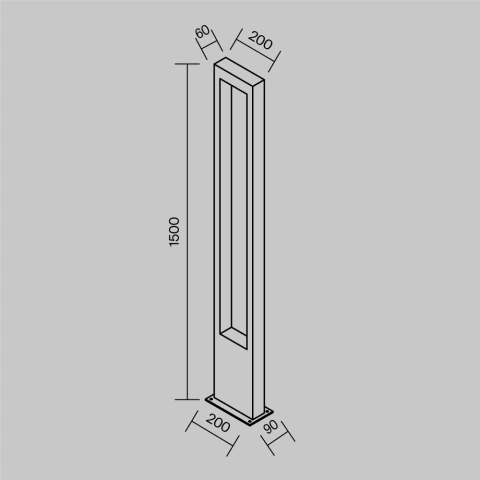 Stalp de Iluminat Exterior O425FL-L20GF_4