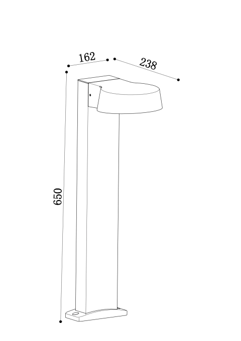 Stalp de Iluminat Exterior O443FL-L12GF3K