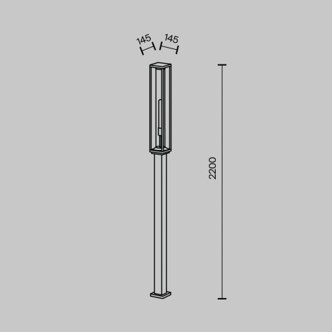 Stalp de Iluminat Exterior O452FL-01GF3_3