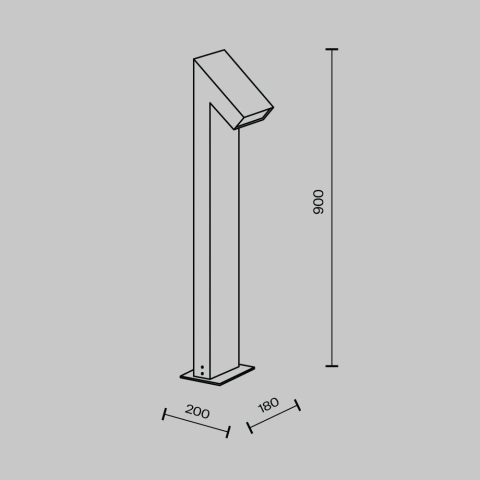 Stalp de Iluminat Exterior O592FL-L15GF3K_5