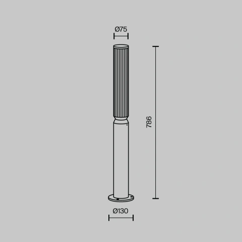 Stalp de Iluminat Exterior O593FL-L12GF3K_5