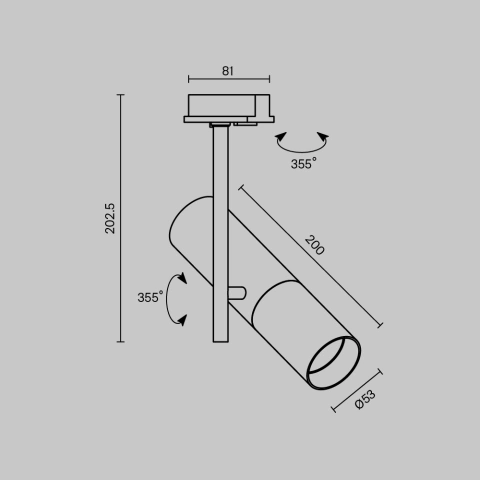 Spot Reglabil pe Sina TR005-1-GU10-W_3