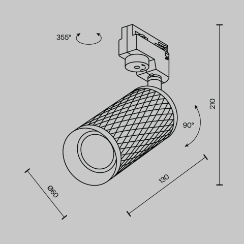 Spot Reglabil pe Sina TR011-1-GU10-B_5