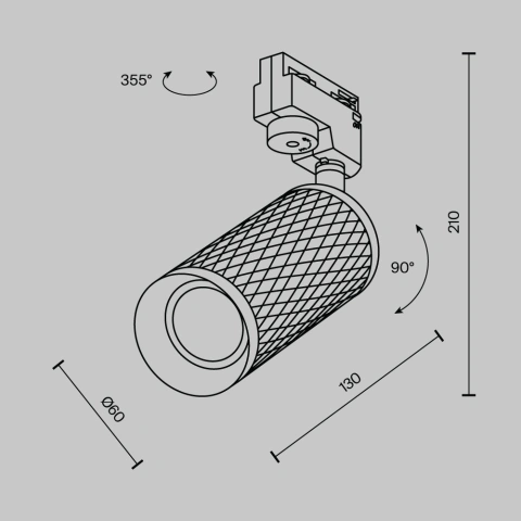 Spot Reglabil pe Sina TR011-1-GU10-G_5