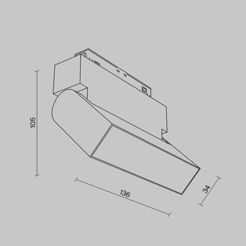 Spot Reglabil Sina Magnetica TR013-2-10W4K-B_5