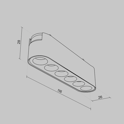Spot Liniar Sina Magnetica TR082-1-6W4K-M-W_5