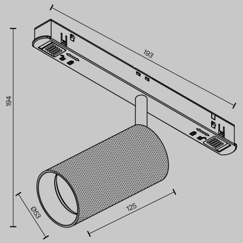 Spot Sina Magnetica Luminaire TR097-2-12W3K-M-BB_5
