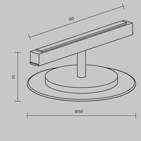 Spot Sina Magnetica Luminaire TR107-4-5W-DS-W_4