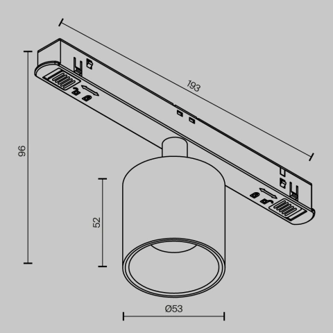 Spot Sina Magnetica Luminaire TR132-4-7W-DS-B_5