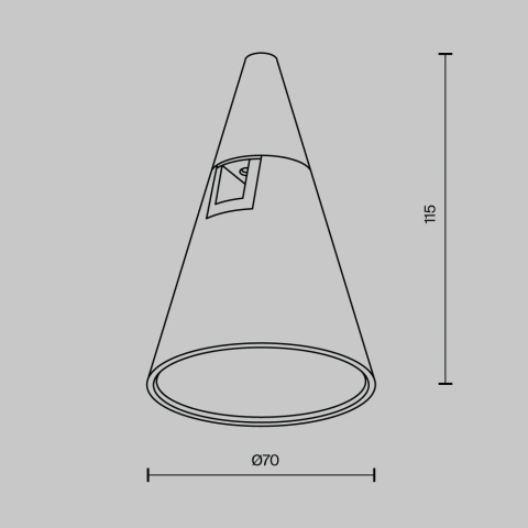 Spot Sina Magnetica Luminaire TR146-1-5W2.7K-BS-DE_5